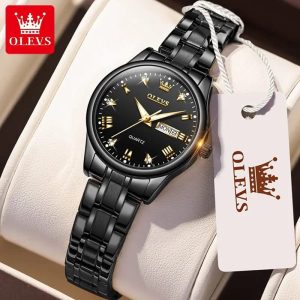 Olevs Full Black Women Watch