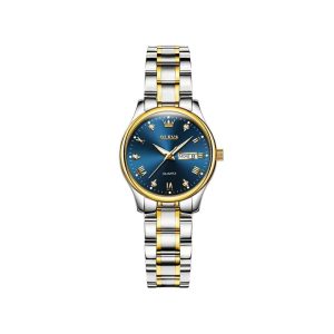 Olevs Silver Blue Women Watch