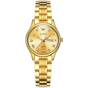 Olevs Full Golden Women Watch