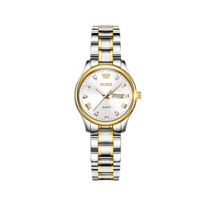 Silver White Women Watch